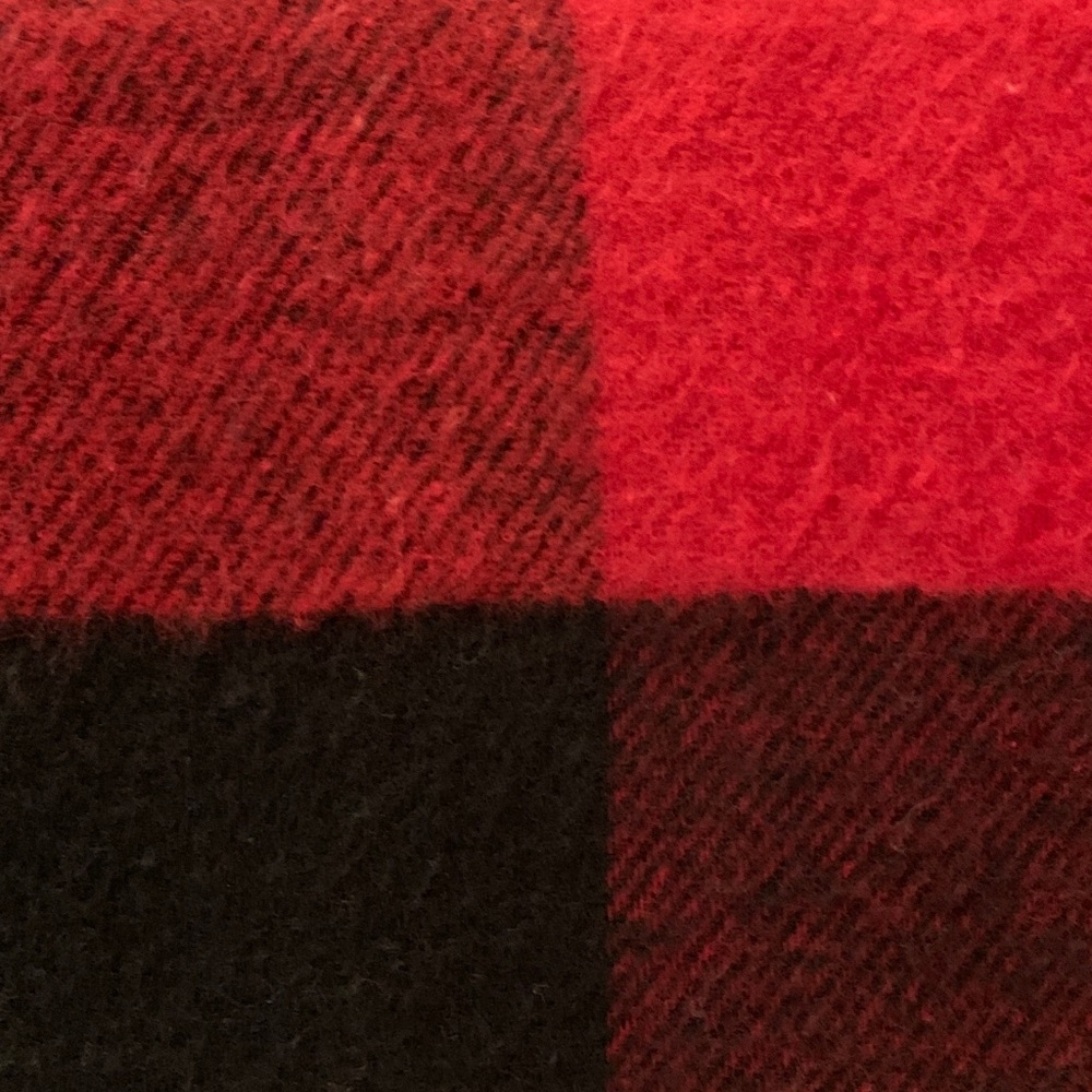Red and Black Buffalo Check Blanket - Picture 3 of 4